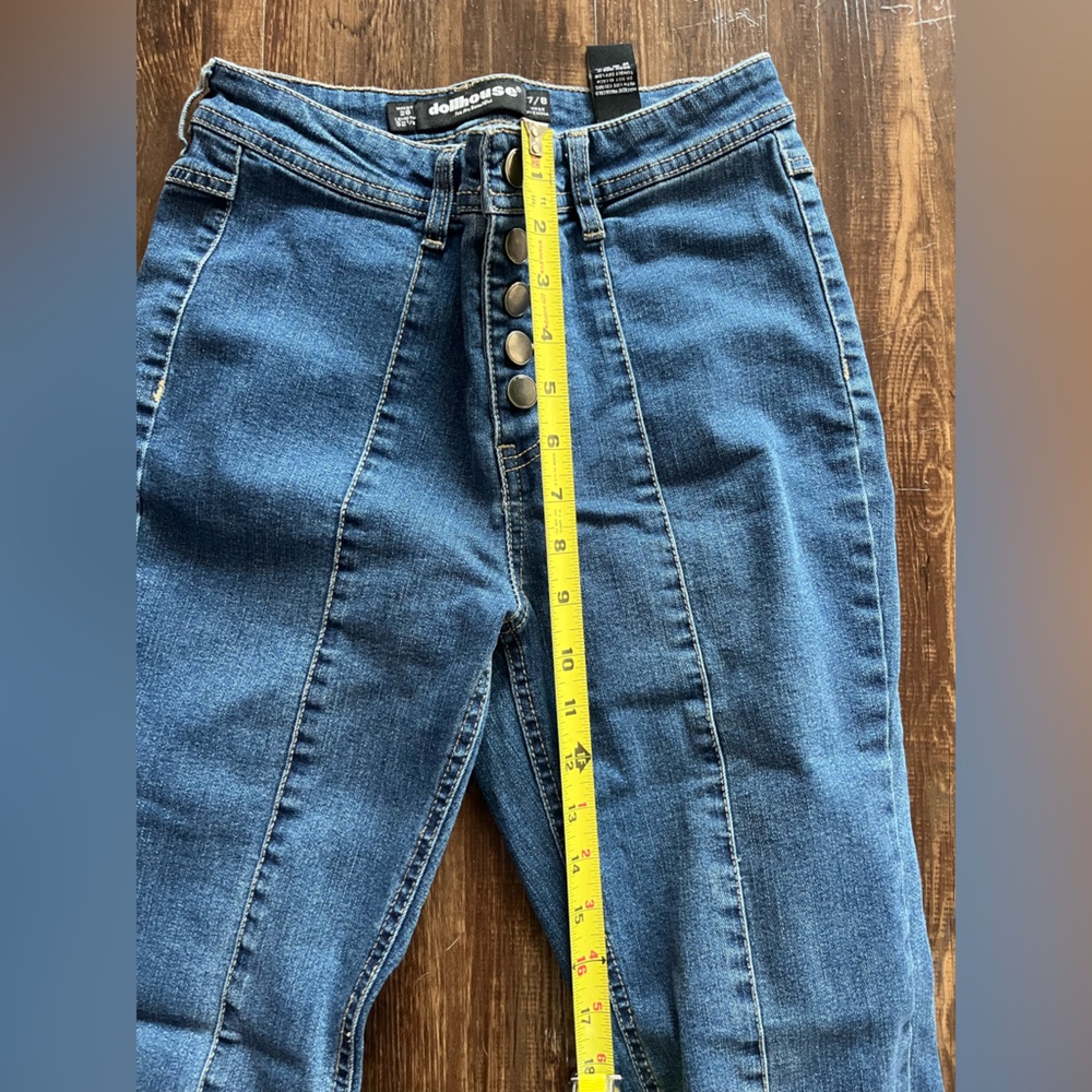 Dollhouse Women's High Rise Denim Jeans 7/8 - Picture 5 of 6